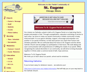 st-eugene.org: Welcome To St. Eugene Parish & School - Chicago, Illinois
St. Eugene Roman Catholic Church and School in Chicago, Illinois