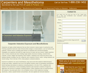 carpenterasbestos.com: Carpenter Asbestos Exposure and Mesothelioma
Carpenters have one of the highest incidence rates for mesothelioma and other asbestos-related diseases.