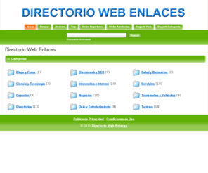 directoriowebenlaces.com: Directorio Web Enlaces :: directorio de enlaces
Directorio de enlaces, intercambio de enlaces, intercambio de links, añada su web a nuestro directorio.