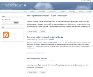 strangeprogress.com: StrangeProgress | I Like To Build Things
