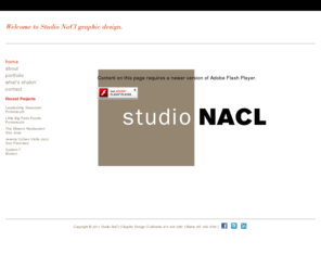 studionacl.com: Studio NaCl Graphic Design
Studio NaCl graphic design, with offices in California and Maine, creates memorable and effective visual communication for nonprofits and businesses.