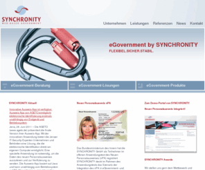 synchrodnx.biz: synchronity
Webbasiertes eGovernment, Portale und technische Integration des neuen Personalausweises.