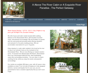 Aabovetherivercabin Com A Above The River Cabin