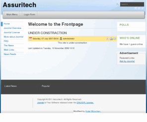 assuritech.com: Welcome to the Frontpage
Joomla! - the dynamic portal engine and content management system