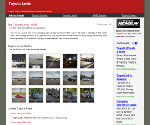 toyota-levin.com: Toyota Levin
Comprehensive from the latest source of Toyota Levin news from across the Internet