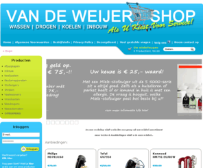 vandeweijershop.nl: VAN DE WEIJER - "Uw specialist in keuken- en witgoed apparatuur!" - Als U Kiest Voor Service!
VAN DE WEIJER - Uw specialist in Keuken en Witgoed apparatuur!