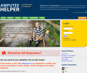 amputeehelper.com: Amputee Helper !
AmputeeHelper - A community for all the amputees to share experiences and learn from each other.