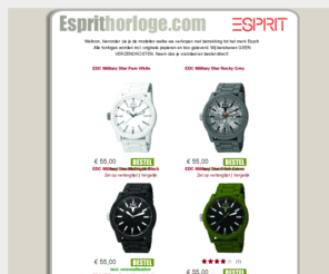 esprithorloge.com: Esprit Horloges bij Esprithorloge.com - GEEN VERZENDKOSTEN  - Altijd goedkoop, snelle verzending!
Esprit Horloges bij Esprithorloge.com - GEEN VERZENDKOSTEN