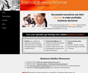 strategicbusinessintuition.com: Strategic Business Intuition
Strategic Business Intuition