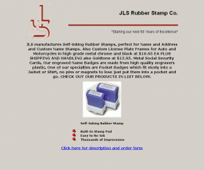 jlsrubberstamp.com: JLS Rubber Stamp Co.
