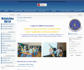 colegioconcepcionpedrodevaldivia.cl: Colegio Concepción Pedro de Valdivia - Inicio
Joomla - sistema de gerencia de portales dinámicos y sistema de gestión de contenidos