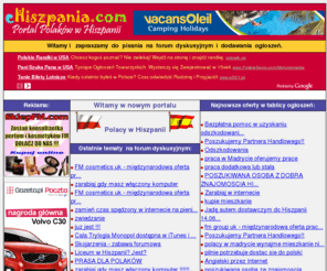 ehiszpania.com: eHiszpania.com - Hiszpania, Madryt, Polacy w Hiszpanii
Portal Polakow w Hiszpanii, Hiszpania, Madryt, Polacy, informacje, forum dyskusyjne, ogloszenia, porady