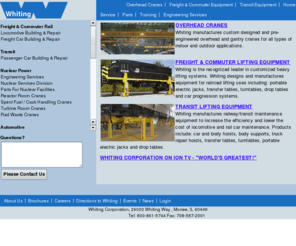 railjacks.com: Whiting Corporation Home
Whiting Home Page Search Description  