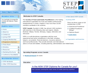 step.ca: STEP Canada - Home
The Canadian chapter of STEP, the international Society of Trust and Estate Practitioners.