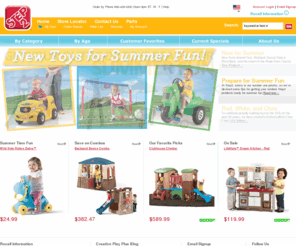 step2.com: Step2 | Children's Toys and Home & Garden | play kitchens, playhouses, wagons, and outdoor toys
American-made durable children's toys and Home & Garden products, including outdoor toys, play kitchens, playhouses, wagons, swingsets, and much more.