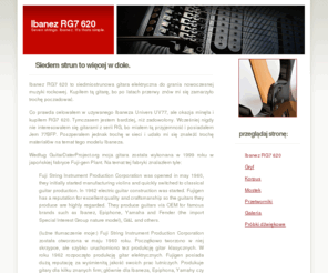ibanez-7620.info: Ibanez RG7 620
Ibanez RG7 620 to siedmiostrunowa gitara elektryczna do grania nowoczesnej muzyki rockowej