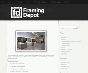 theframingdepot.com: Picture Framing Toronto
Custom picture framing, mounting, shadow boxes plaque mounting in Toronto