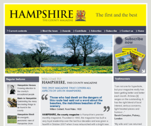 hampshiremagazine.com: Hampshire the County Magazine
Hampshire's premier monthly magazine.