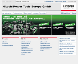 hitachipowertools.de: Hitachi Powertools Europe GmbH
