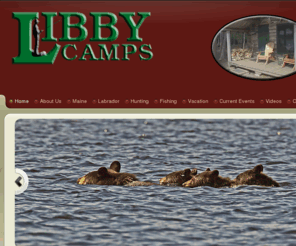 libbycamps.com: Maine Sporting Camps, Lodges and Outfitters
Guided Maine fly fishing trips and familiy vacations. Waterfront cabins with fishing for wild Maine brook trout, landlocked salmon and maine grouse hunts, bear hunts and deer hunts.