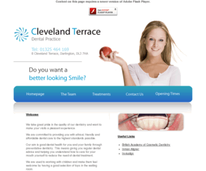 clevelandterracedental.com: Cleveland Terrace Dental Practice
Do you want a better looking smile? Address: 8 Cleveland Terrace, Darlington, Co Durham, DL3 7HA Tel: 01325 464 169