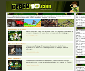 deben10.com: Juegos de Ben 10 - DeBen10.com
Juega con los juegos de Ben 10 para los fanáticos de Ben, juegos de ben 10 aquí en www.DeBen10.com!