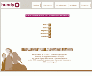 hundyx.net: ..:: Hundyx ::.. Especialistas en portátiles.
