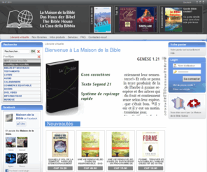 hausderbibel.com: La Maison de la Bible
La Maison de la Bible, éditeur de littérature chrétienne et de software, librairies, vente par correspondance, diffusion et distribution de Bibles, livres chrétiens, service pour libraires.