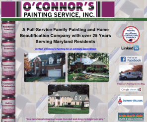 oconnorspainting.com: O'Connor's Painting Service, Inc.
Oconnors Painting Service, Inc. is a Maryland based painting contractor service the Washington, DC Metropolitan area.