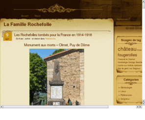 rochefolle.com: La Famille Rochefolle
généalogie de la famille rochefolle