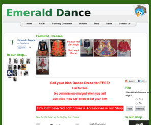 emeralddance.com: Irish Dance Dresses - Emerald Dance
Irish Dance Dresses for sale. Selling your dress. List it here for free.