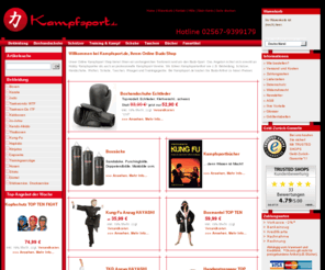 kampfsport.de: Kampfsport.de | Budo Online Shop | Versand für Kampfsportartikel | Bekleidung und Ausrüstung
Online Shop für Kampfsportbedarf. Kampfsport.de bietet ein umfangreiches Budoartikel Sortiment: Kampfsportbekleidung, Waffen, Schützer, Handschuhe, Kampfsportschuhe, Waagen und Trainingsgeräte.