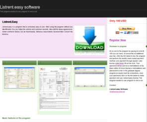 rentacarlist.net: Listrent.easy car rental software rent a car car hire free trial
Listrent.easy car rental software rent a car car hire free trial