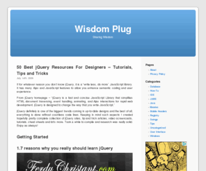 wisdomplug.com: 
