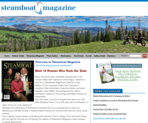 yampavalleyarts.com: Steamboat Magazine and Steamboat Springs Visitors' Guide
Stories and photographs of people, places and events in Steamboat Springs. Lodging, dining, sightseeing, art, real estate and shopping directories.