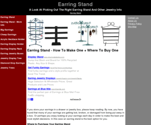 earringstand.org: Earring Stand
If you're looking for an earring stand, make sure you check this info out first!