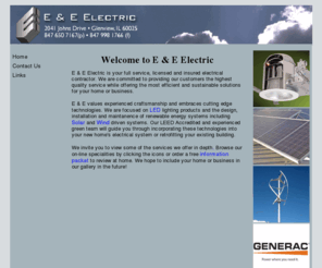 ee-electric.com: E & E Electric, Inc.
E & E Electric is your full service, licensed and insured electrical contractor. We are committed to providing our customers the highest quality service while offering the most efficient and sustainable solutions for your home or business.