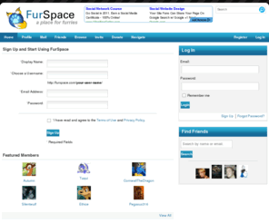 furspace.com: FurSpace
An international social networking site that allows furries to share their creations and stay connected with friends.