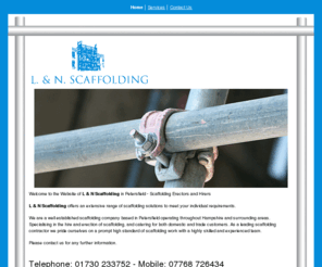 landnscaffolding.com: Scaffolding Erectors and Hirers in Petersfield
L & N Scaffolding offers an extensive range of scaffolding solutions - Specialising in the hire and erection of scaffolding - Leading scaffolding contractor