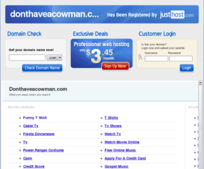 donthaveacowman.com: donthaveacowman.com : provided by Just Host
