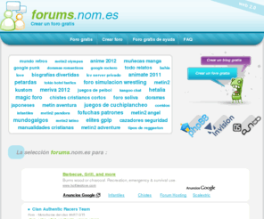 forums.nom.es: Crear un foro. - forums.nom.es - Foro gratis
Foro gratis Foro - Motorhome del  clan #ART GT5 Un lugar de reunión para los miembros de la alianza. Aloy - C.A.S.C.
Colla d'Amics de Scalextric de Canyelles