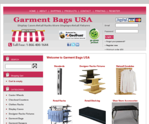 garmentbagsusa.com: Gridwall-Slatwall-Slatgrid-Standards-Clothing Racks-Slatwall Gondolas
Retail store fixtures, racks and displays for visual merchandising goods.

