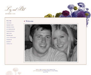 lizandphil.info: Welcome - Liz and Phil - Wedding Website - Project Wedding
Project Wedding - plan your wedding with confidence.  Find wedding vendors, compare wedding vendor reviews, brainstorm ideas with wedding photos, and share wedding planning advice.