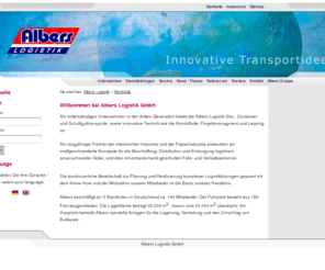 albers-logistik.biz: Albers Logistik: Startseite
Albers Logistik - innovative Transportideen und Logistiklösungen sowie Schüttguttransporte und Containertransporte