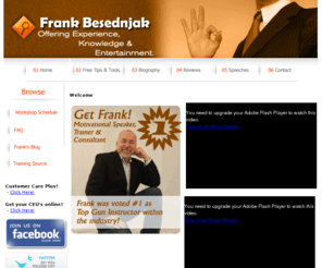 frankpresents.com: Frank Besednjak - Offering Experience, Knowledge & Entertainment
