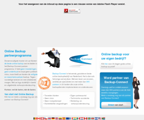 onlinebackup.nl: Online Backup. 3 x nr. 1
Online backup. De meest eenvoudige manier om uw klanten de beste online backup mogelijk aan te bieden. Voor ICT bedrijven. 3 x nr. 1.