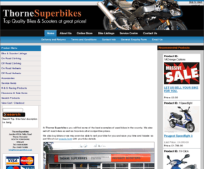 thornesuperbikes.com: Thorne Superbikes | For top quality sport and perfomance bikes
At Thorne Superbikes you will find a full range of new and used KTM road and off road bikes, as well as a vast range of KTM powerparts and powerwear. We also sell all makes of sports and performance bikes; we also buy bikes so give us a call today on 01405 812626.