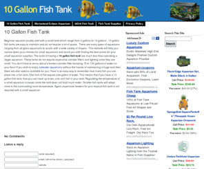 10gallonfishtank.com: 10 Gallon Fish Tank - Aquarium Ratings and Supplies
Everything that you need for your 10 gallon fish tank.