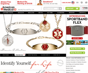 americanmedical-id.com: Medical Alert ID Bracelets Necklaces & Medic Jewelry for Men Women and Kids
