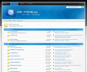 kde-forum.org: Main Page - KDE-Forum.org
unofficial international/english KDE-Forum